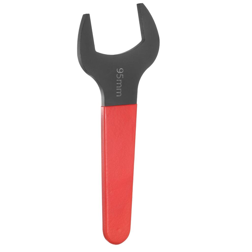 Uxcell 95mm Single 15 Degree Offset Small Flat Head Blackening Wrench with Red Suitable for Auto Repair and Furniture Assembly Open-End Wrench,