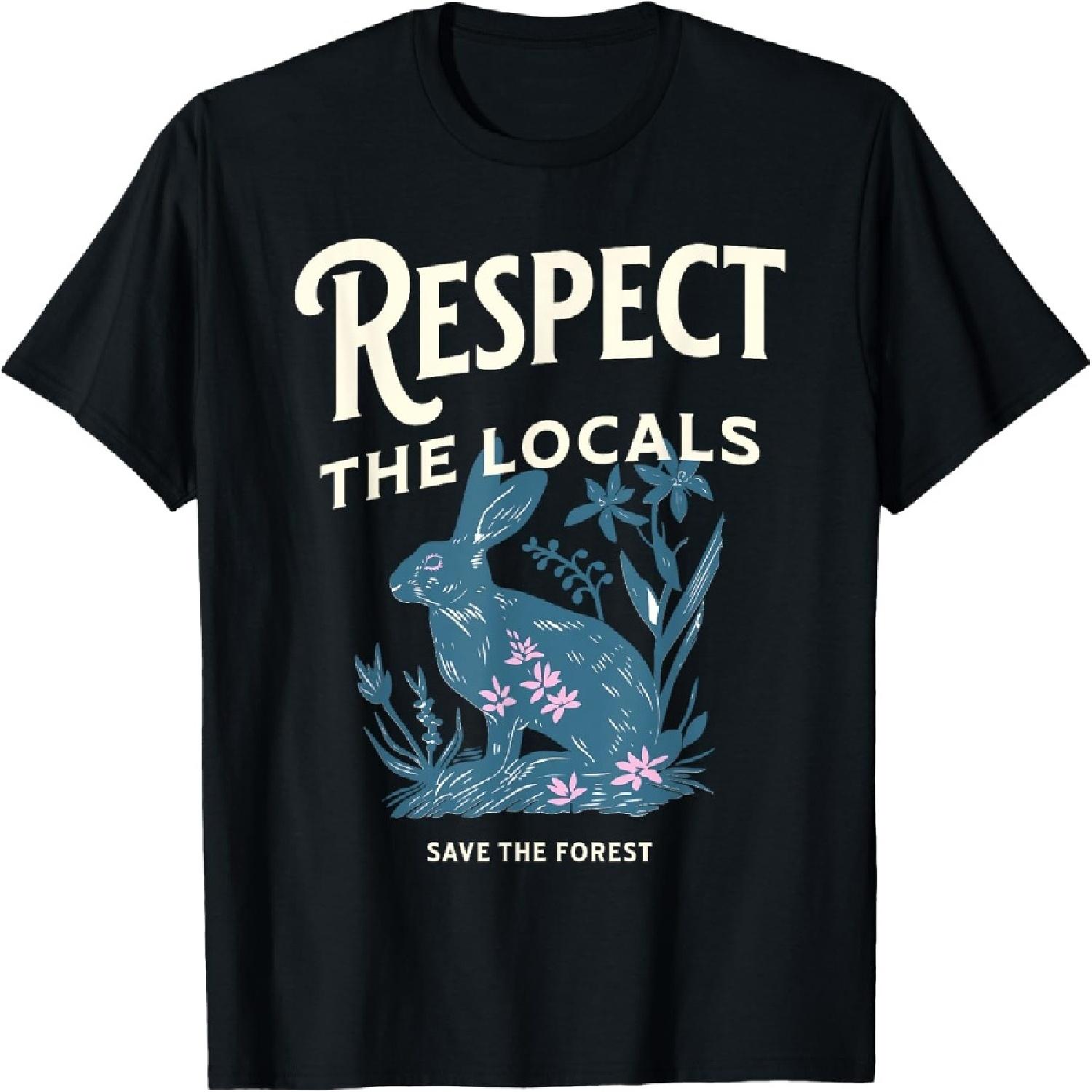 Cute Kawaii Graphic Respect The Environment, Rabbit, Save It T-Shirt XXXXXL разноцветный