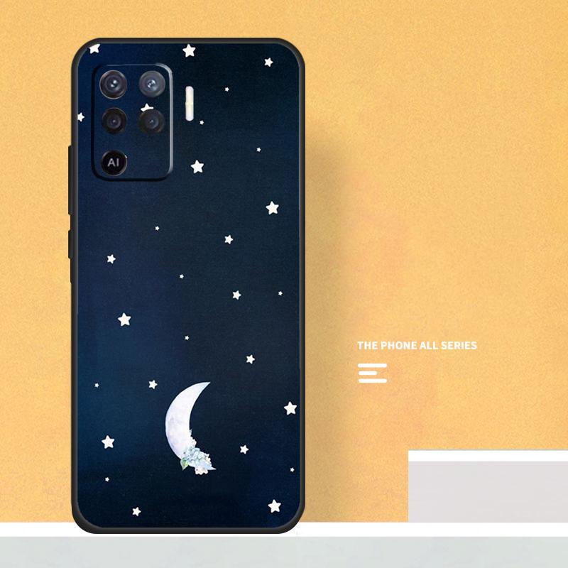 Stars Space Palm Trees Case For Oppo A80 A60 A40 A6 A5 Pro A15 A16 A17 A57 A94 A74 A54 A76 A96 A18 A38 A58 A78 A98