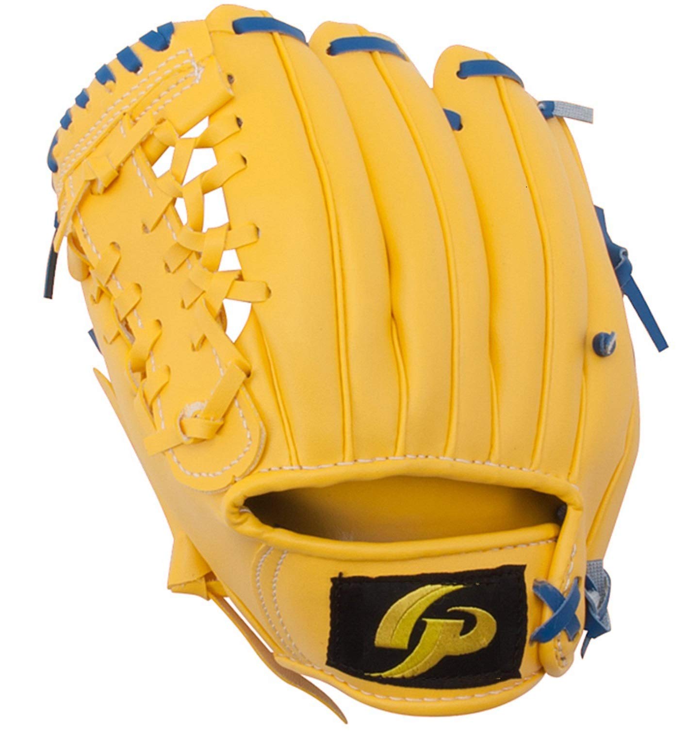 GP Kids Baseball Glove 8-inch Yellow Left-Handed Soft Ball Included