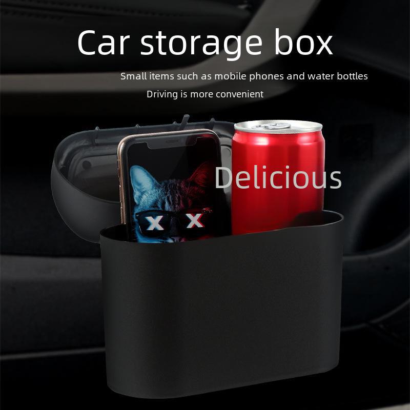 Multi-Function Car Seat Back Hanging Trash Can & Storage Box