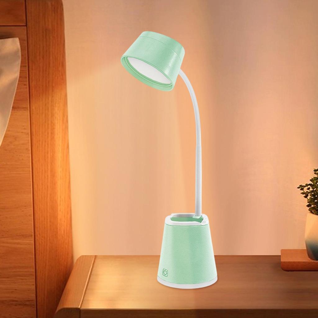 Bedside Table Lamp 4 Levels Adjustable Flexible LED Touch Control Accessories Table Top Lamp For Bedroom Study Work Dorm Nail