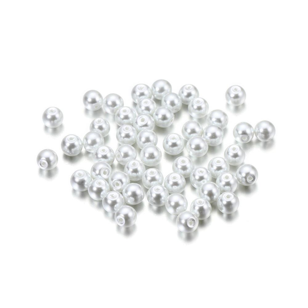 Multi-color 4mm Glass Imitation Pearl Beads for DIY Jewelry Crafting