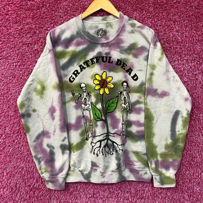 Grateful Dead Keep It Green Batik Rundhals-Pullover