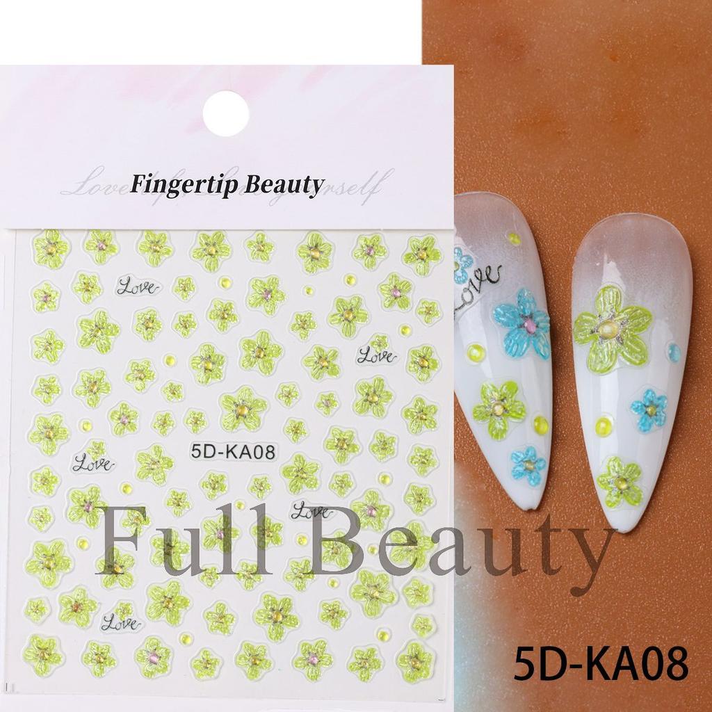 Nail Art Relief Sticker Retro Style Gold Watch Watch Necklace Nail Art Adhesive Sticker