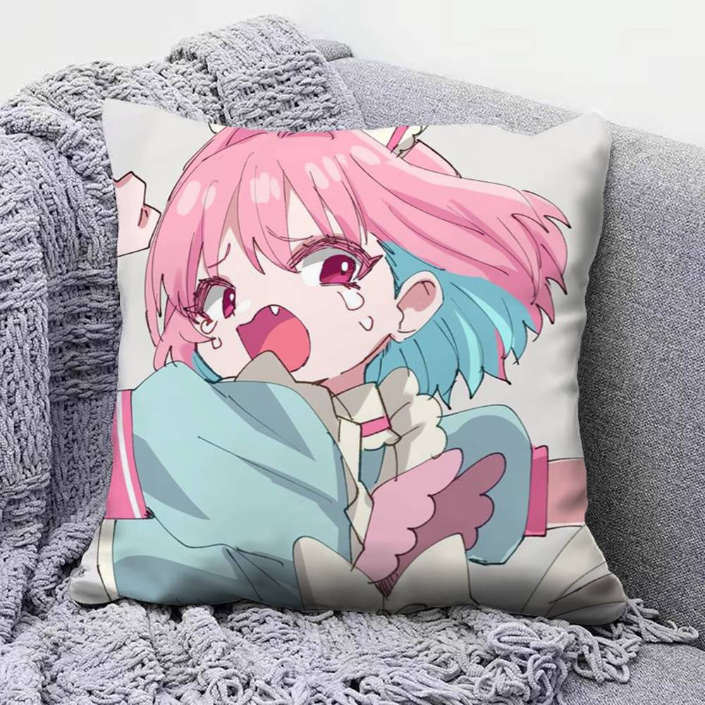 Yumemi Riamu Anime Girl Home Sofa Cushion Covers and Aecorative Custom Pillow Covers
