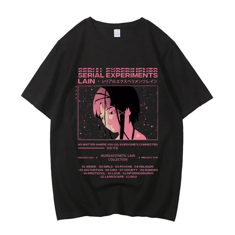 Serial Experiments Lain Lain Iwakura Vintage Washed Oversized T-Shirt | Cyberpunk Anime Streetwear T-Shirt