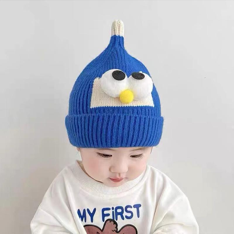 Autumn And Winter Baby Hat Cute Baby Hat Korean Style Pullover Wool Hat Ear Protection Children's Knitted Hat