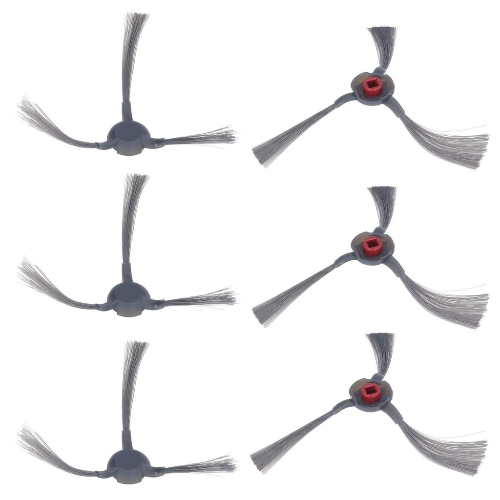 6 buc. perii laterale cu peri moi, perie de înlocuire pentru robot de curățat pentru măturatoarea ECOVACS N9+