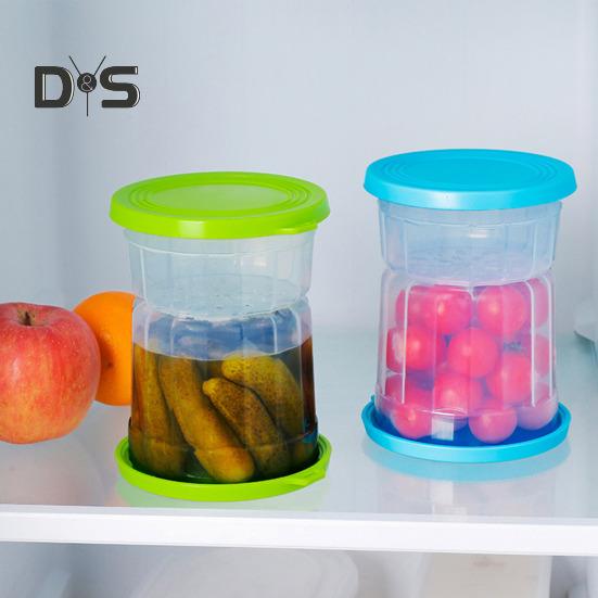 Hourglass Pickle Jar Pickle Juice Separator Food Grade BPA Free Leak Resistant Airtight Pickle Organizer Storage Jar