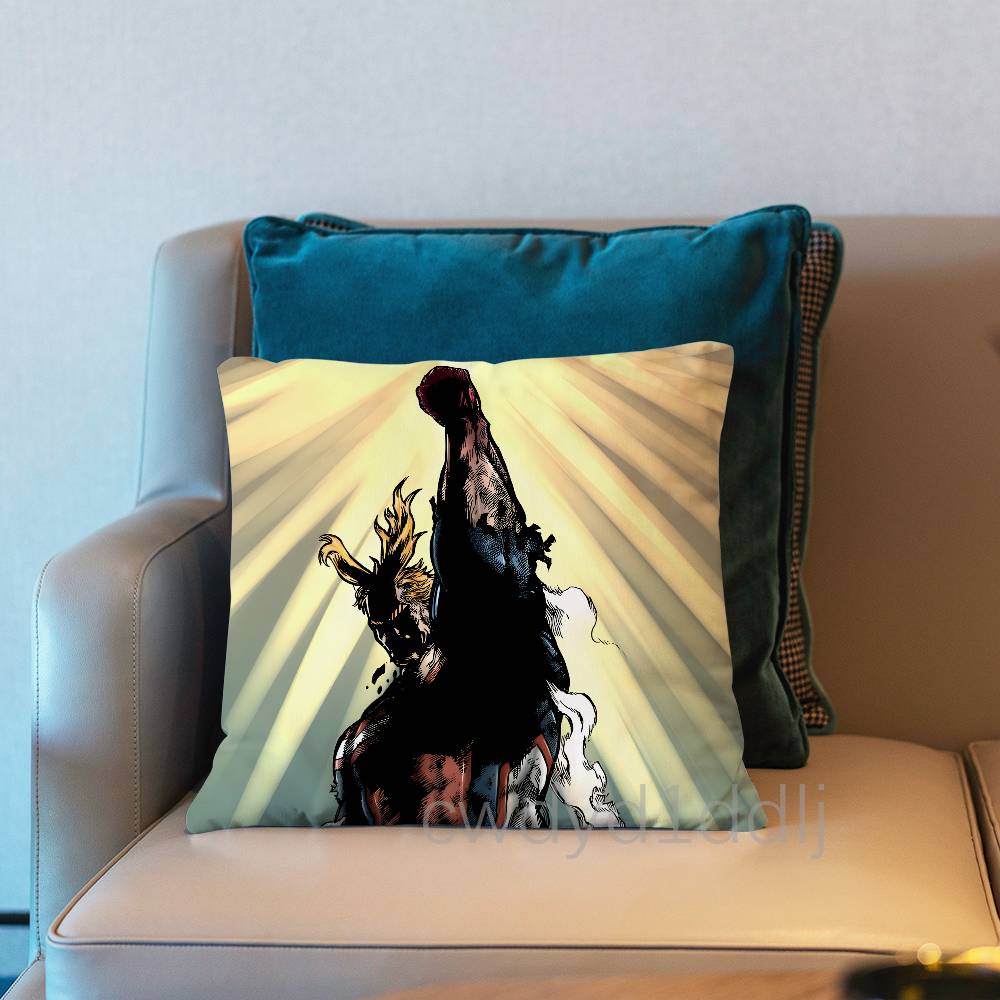 

Hero AAll Might AAcademia Pillow Case Cover Square Sofa With For Pattern Comfortable Cushion suitable Of Room 30x30cm