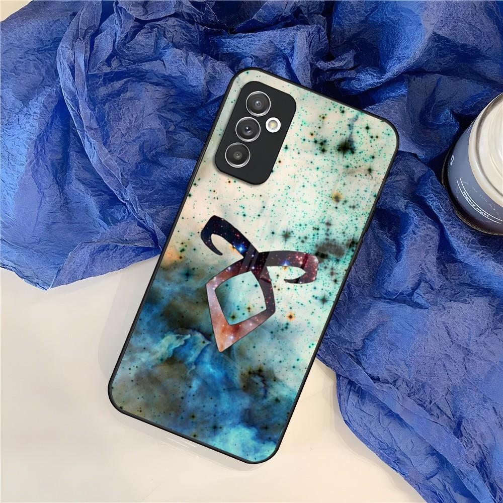 Shadow Hunter Rune Phone Case for Samsung Galaxy S24 S23 S22 S21 S20 A24 A34 A54 A53 Note20 M54 Fe Ultra Plus Glass