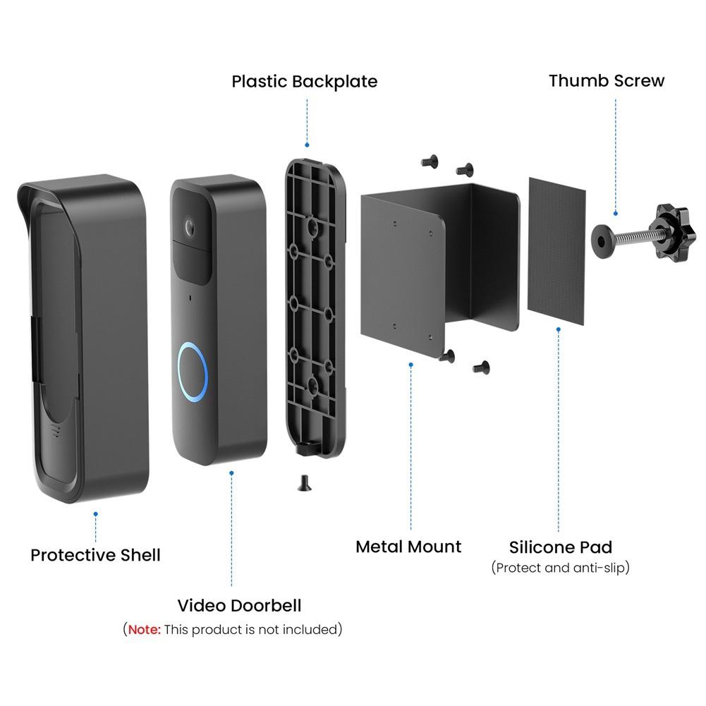 Hassle-Free Installation Anti-Theft Mount Compatibility For Blink Doorbell Indoor Use Outdoor Use For Apartments