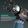 Ultra-Portable 41m/s Blower, 3-Speed & 4000mAh with Dual Magnetic Nozzles for Yard/BBQ/Hair Multi-Scene Use