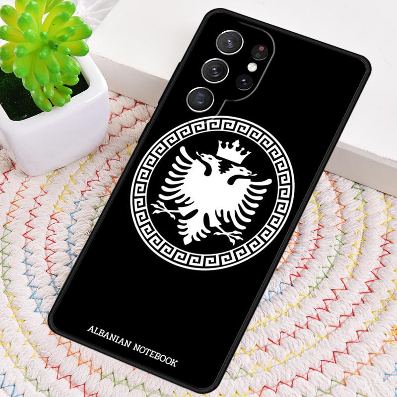 Albanian Flag Phone Case for Samsung Galaxy note 10 pro S26 Ultra S23 S24 FE S25 S21 S22 PLUS shockproof Cove