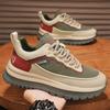 Men Chunky Sneakers Comfortable Soft Sole Lace Up Casual Sport Shoes Spring Fashi Outdoor Versatile Height Increase Flat Shoes