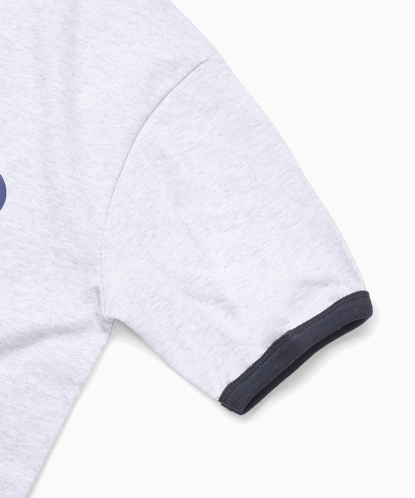 FREEMARIO Jackpot Ringer T-Shirt [Melange Grey]