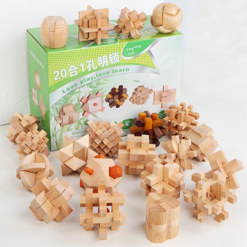 Science Area Kindergarten Interlocking Ring Puzzle - Nine Rings Teaching Aid for Middle Class Activities