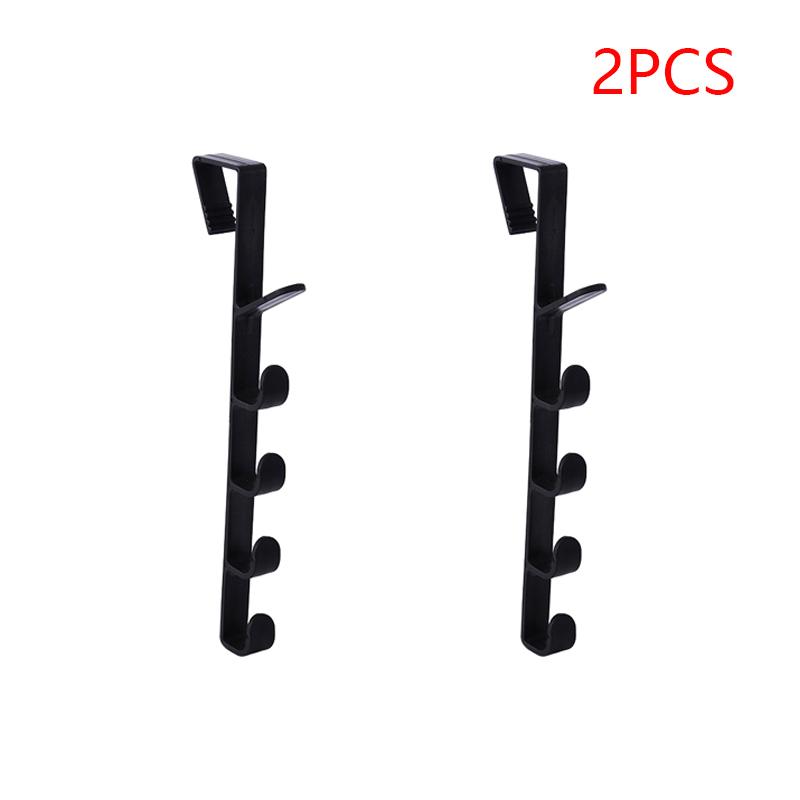 

Многофункциональный крючок с пятью секциями для хранения, бытовой органайзер для крючков, вешалка для одежды, пальто, шляп, сумок чёрный