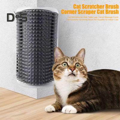 Peine de masaje para esquinas con patas de mesa de pared para gatos, rascador para gatos, cepillo de aseo, suministros para mascotas para gatos de interior