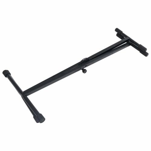 vidaXL Keyboard Stand & Stool Set, Black
