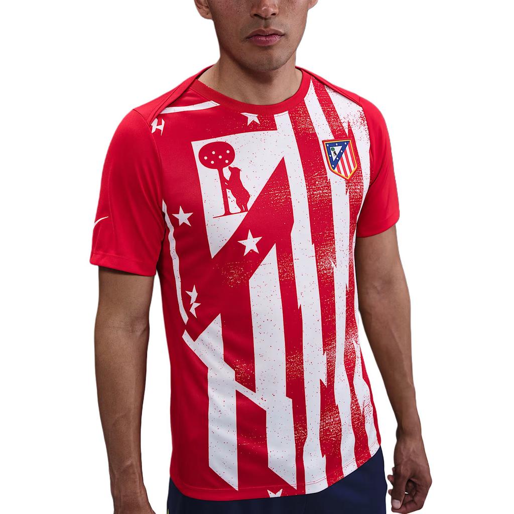 Nike Academy Pro Dri-FIT Atletico Madrid Home Quick-Dry Slim Fit Comfortable Short Sleeve Football Shirt Men Tops HJ7136-614