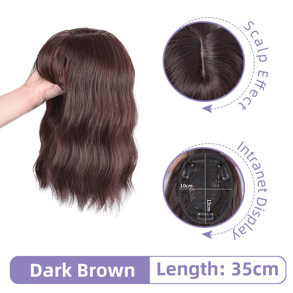 

Вьющиеся волосы роза внутренняя сетка натуральный клип на верхнюю часть парик замена наращивание волос для женщин