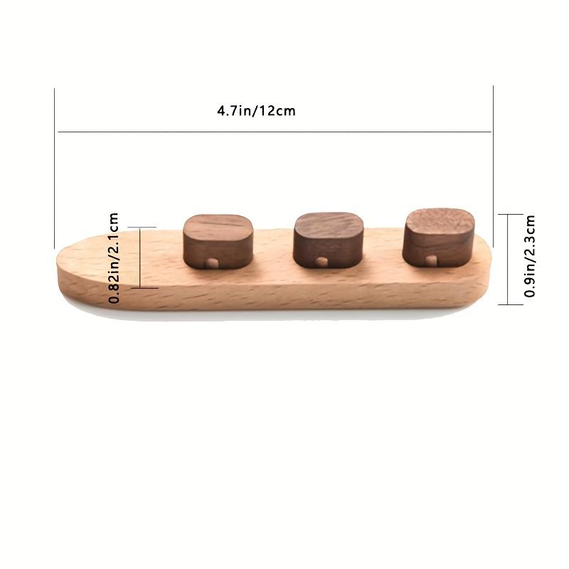 Cable Organizer Wire Winder Wiring Solid Wood Data Cable Fixer Buckle Charging Cable Storage Punch-Free Cable Card Data Cable Organizer Desktop 1pc