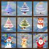 Christmas Tree, Festival Decorations, Scene Arrangement, Electrostatic Glass Doors, Window Decorations, and Atmosphere Stickers