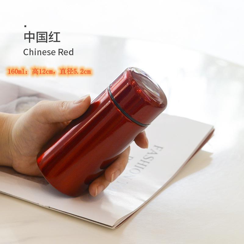 Mini Water Bottle 160ML Micro Vacuum Insulation Metal Thermos Bottle Leak Proof and Spill ProofSuitable for Beverages Coffee Tea