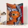 Bear Family Flannel Blanket Throw Blanket Soft Warm Sofa Bed Camping Car Home Decor Unique Christmas Gift C9301712