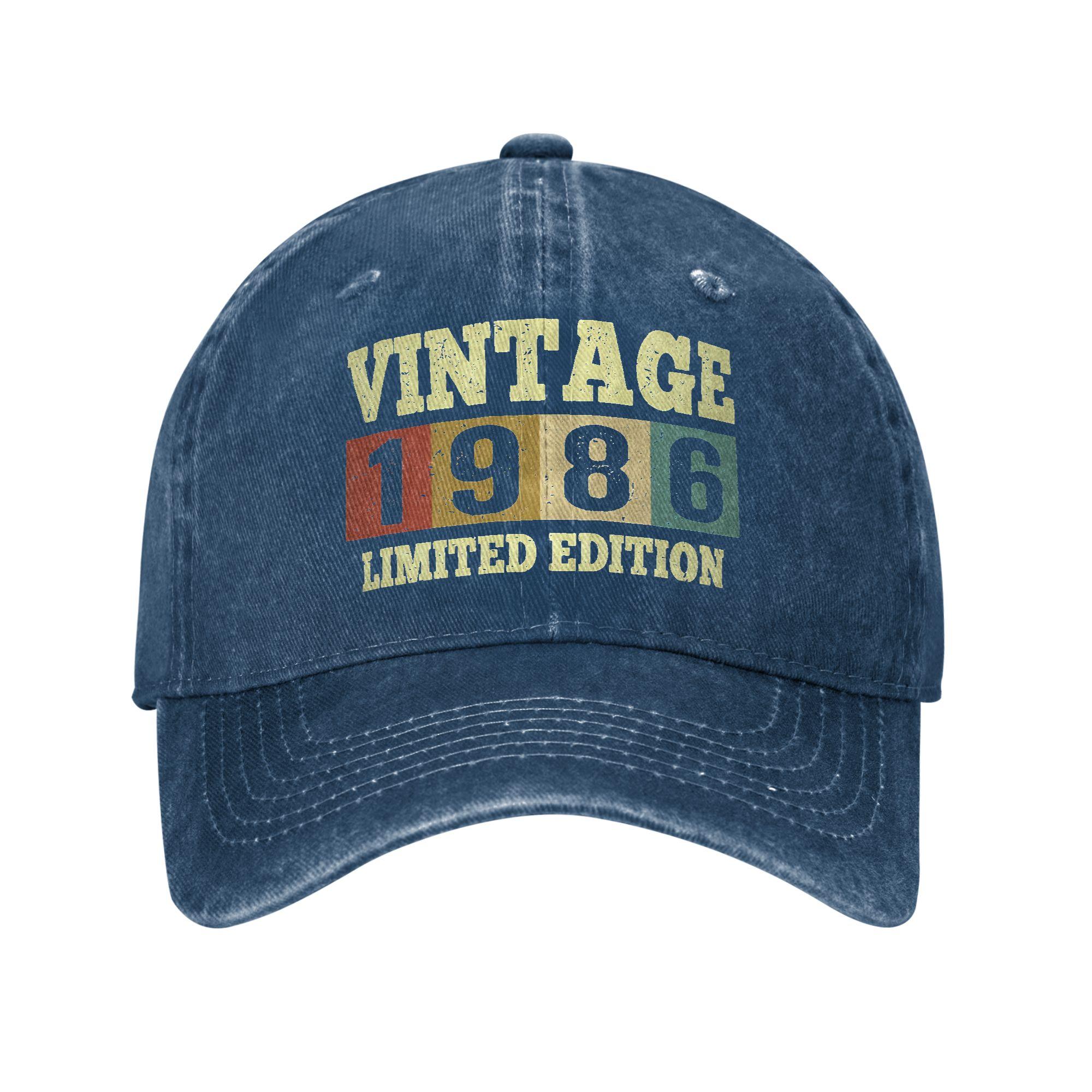 

vintage 1986 40th birthday Casual Baseball Cap Spring Trucker Hat Sunscreen Outdoor Snapback Cap Men Streetwear Baseball Caps One Size