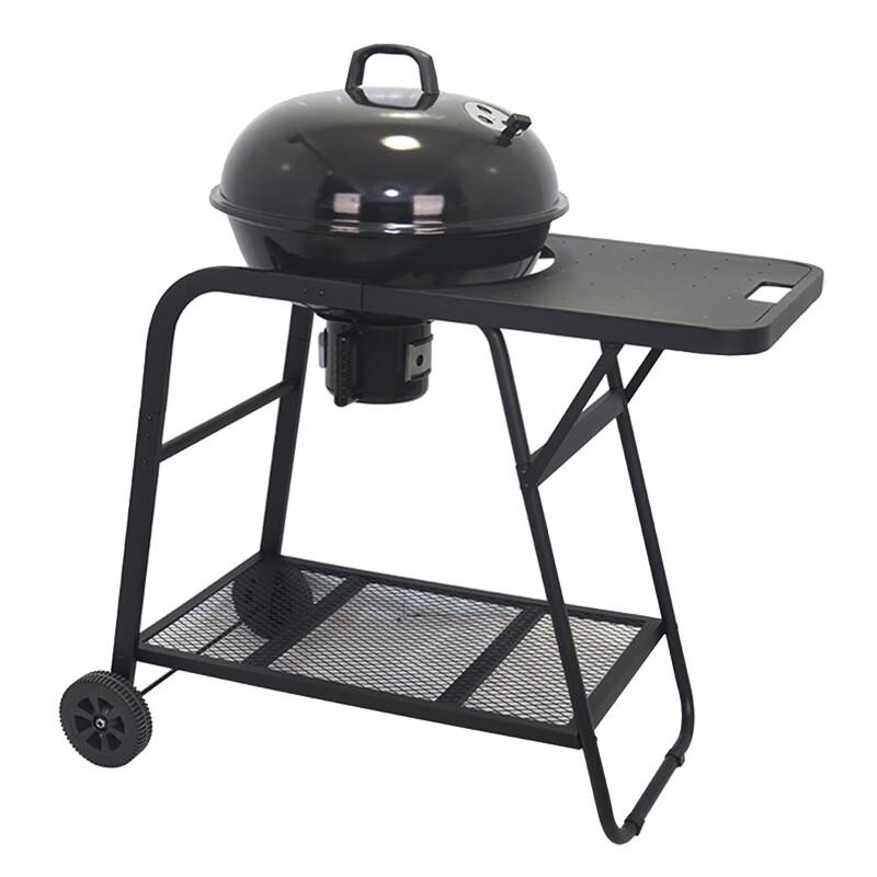 Junkaiwei 22-inch American Style Charcoal BBQ Grill with Cart and Lid