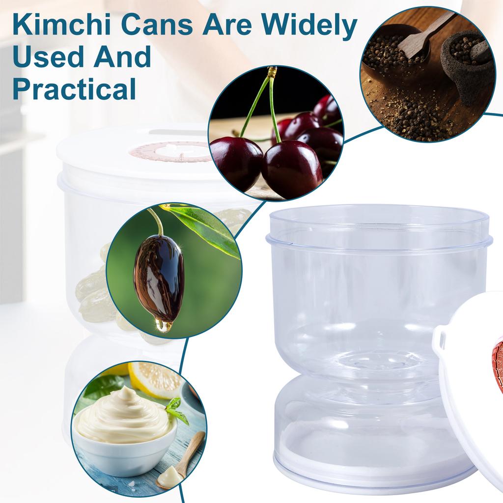 Słoik na pikle Domowa Kuchnia Oddzielanie Suchego i Mokrego Słoik na Pikle Klepsydra Pikle Szczelny z Odpływem Powietrza Odwracany Pojemnik do Przechowywania Pikli