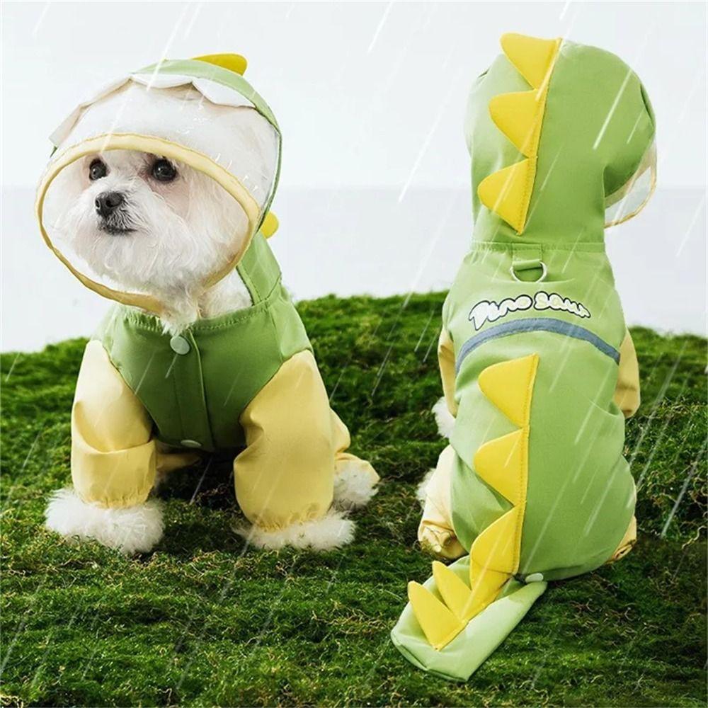 Waterproof Dog Raincoat Full Body Protection Rainwear Hood New Pet Rain Poncho  Pet Supplies