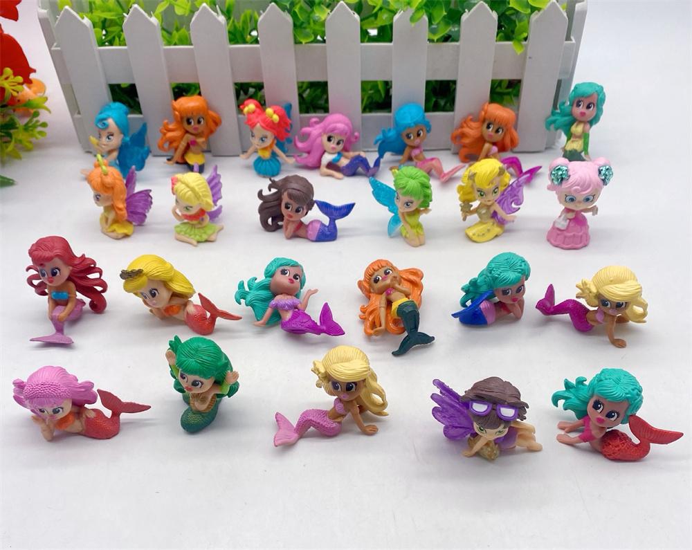 Multi Style 3.5Cm~4.5Cm Mermaid Dolls For Boys And Girls Playing House Toy Models