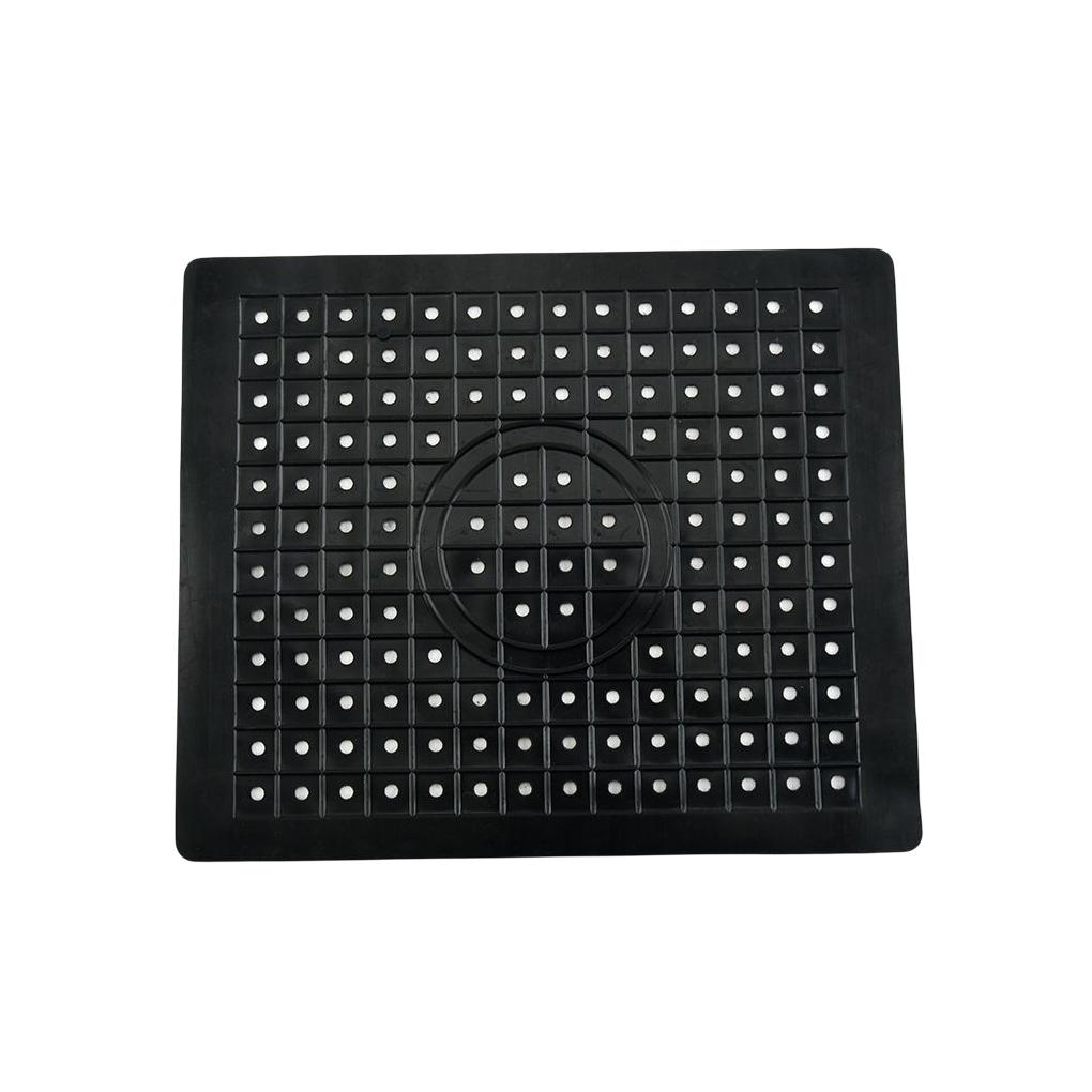 Kitchen Rubber Sink Drain Mat Heat Resistant Home Table Dish Protector Tableware Food Residue Drainer Hollow Pad Supplies