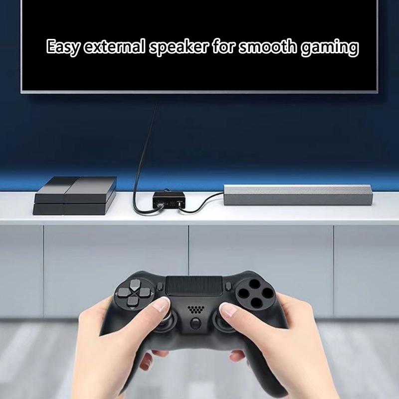 4K 4K HDTV Audios Extractor HDTV Audios Video Splitter 3.5mm Optical 5.1Output for Gaming Consoles Home Entertainment