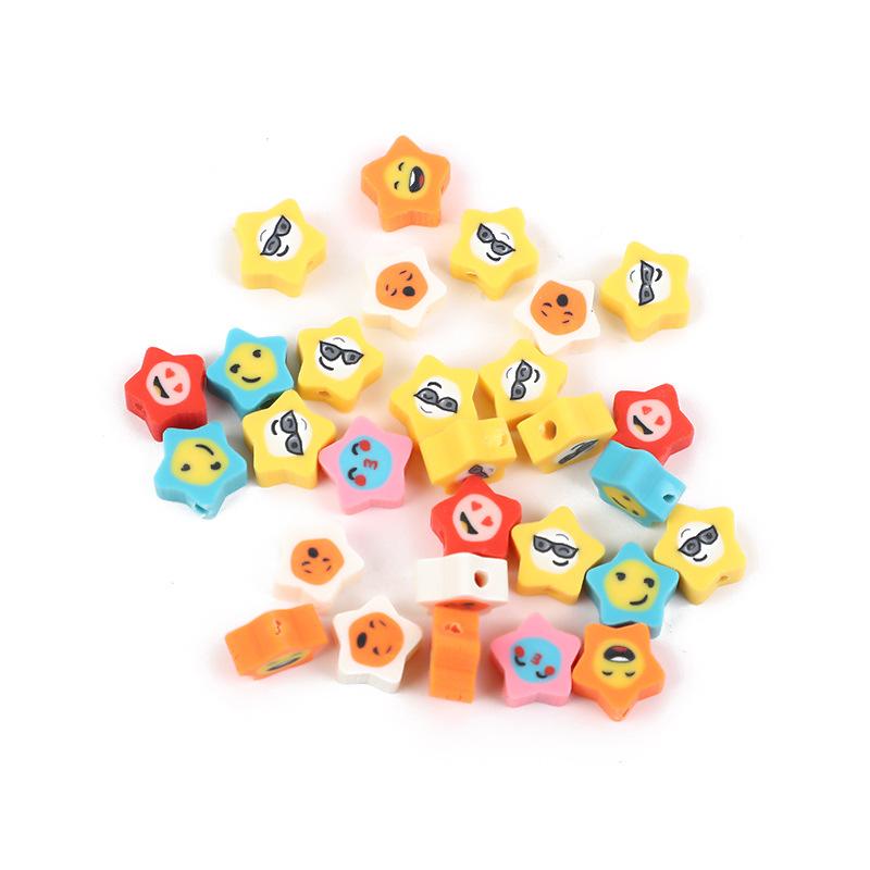 Diy Polymer Clay Soft Ceramic Beads, Round Soft Ceramic Beads Handmade Jewelry Accessories