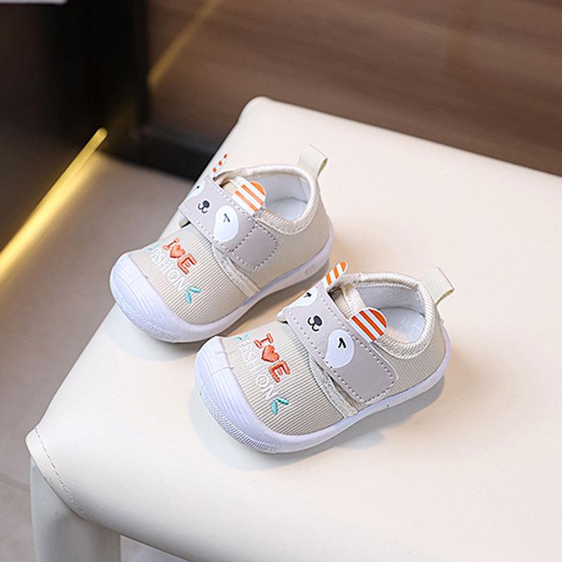 Baby Toddler Crinkle Shoes With Cartoon Pattern For Boys And Girls