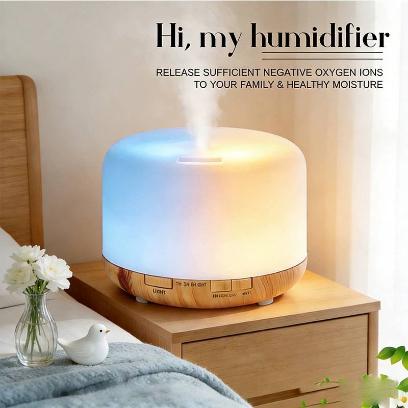 500ml Ultrasonic Air Diffuser With Timer For Home Relaxation