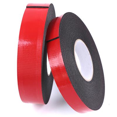 Cinta adhesiva de espuma autoadhesiva de doble cara para coche, color negro, superfuerte, de 2 mm de grosor