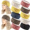 New Wool Knitted Wide-Brim Ear Protection Headband - Plush, Thickened, and Fashionable for Warmth and Comfort.