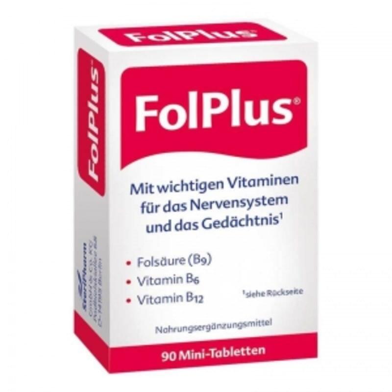 

German Folplus film-coated tablets, 90 tablets