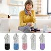 with Keychain Bling Pill Case Rhinestone Rhineston Pill Container Portable Cute Storage Box  Travel