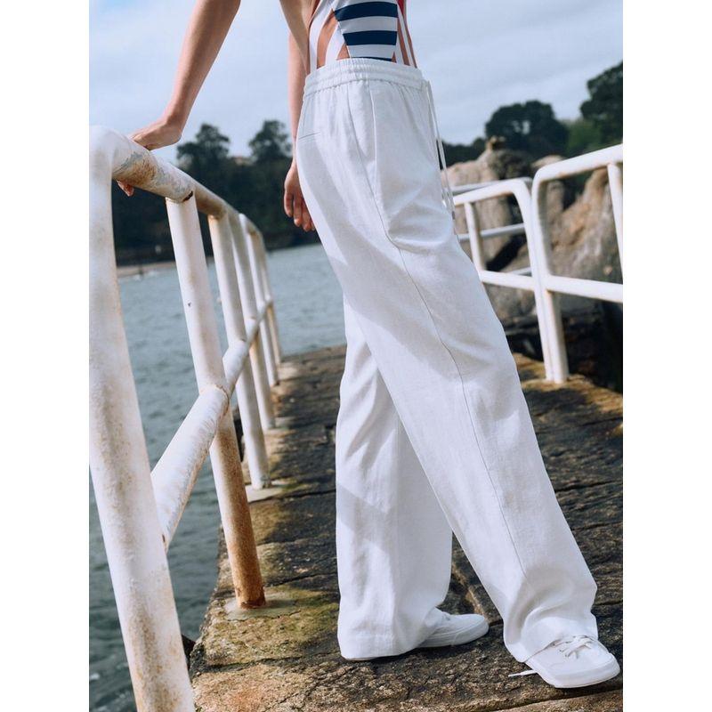 Za2024 Summer New Product Women's Clothes Minimalist Fashion High Waist Casual Wide-Leg Straight Pants Pants 9929040 250