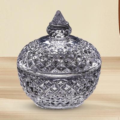 Candy Bowl Glass Storage Jar Table Centerpiece Cookie Biscuit Container for Bar Kitchen Counter