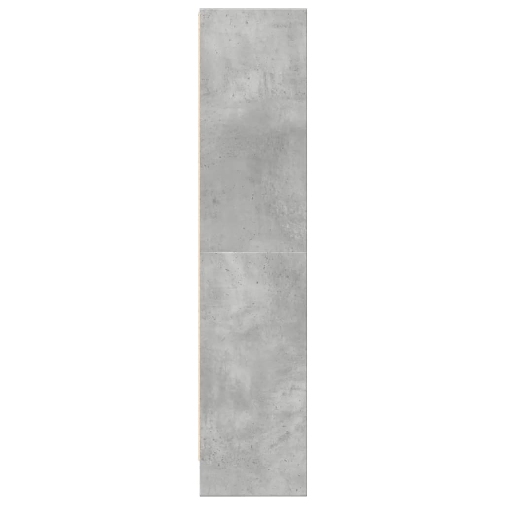 Bookshelf Concrete Grey 60 x 24 x 109 cm Engineered Wood