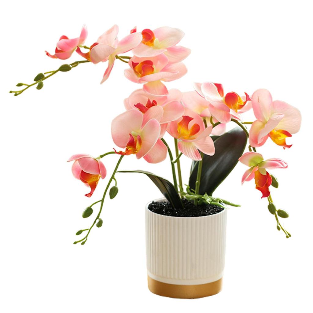 1 Pc Artificial Flower Decoration Gold-bottomed Office