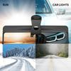 Universal Car Sun Visor With Polarized Glare Protection Uv Protection Rotatable Car Sunshade Foldable Car Sunshade